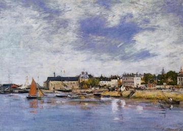 Trouville, the Port Artwork by Eugène-Louis Boudin