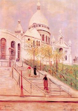 Sacre-Coeur de Montmartre Artwork by Maurice Utrillo