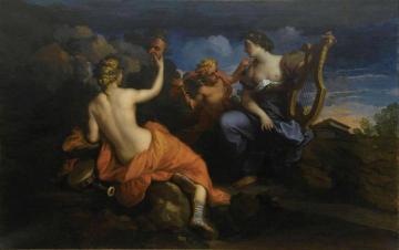 Thalia and Eratro, Muses of Comedy Artwork by Louis de Boullogne the Younger