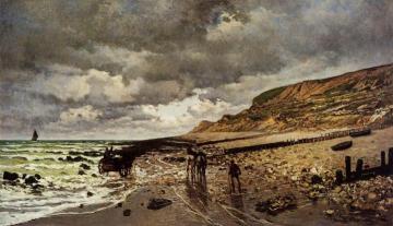 The Pointe de la Heve at Low Tide Artwork by Claude Oscar Monet