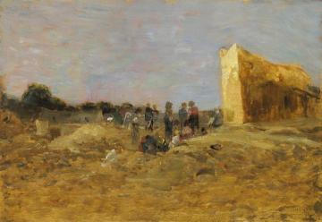 Grain harvest in Lower Austria Artwork by Tina Blau