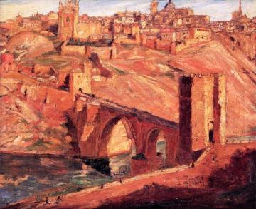 Highbridge and View of Toledo Artwork by Ernest Lawson
