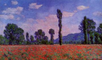 Poppy Field in Giverny Artwork by Claude Oscar Monet