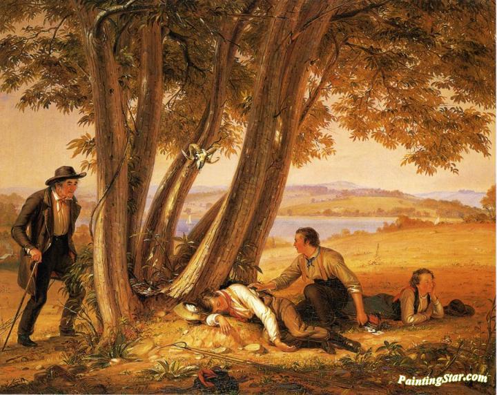 Caught Napping Artwork by William Sidney Mount