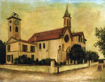 Church in Beaulieu Artwork by Maurice Utrillo