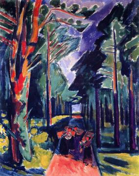 Forest Artwork by Hermann Max Pechstein