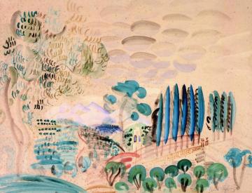 Notre-Dame Chapel in Golfe-Juan Artwork by Raoul Dufy