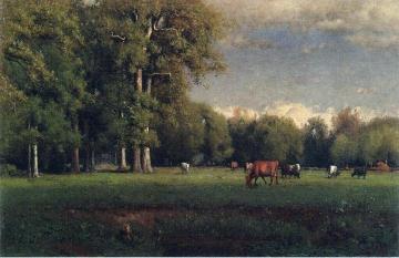 Landscape with Cattle Artwork by George Inness