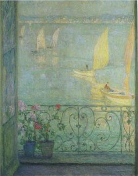 The Window at Croisic Artwork by Henri Le Sidaner
