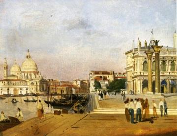 Venice, The Molo Towards Ovest Artwork by Ippolito Caffi