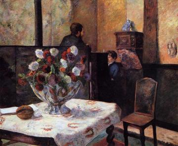 Interior of the Painter's House, rue Carcel Artwork by Paul Gauguin