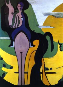 Reiterin Artwork by Ernst Ludwig Kirchner