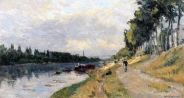 The Banks of the Seine at Puteaux Artwork by Albert Lebourg