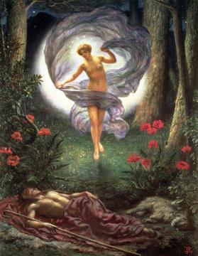 The Visions Of Endymion Artwork by Sir Edward John Poynter