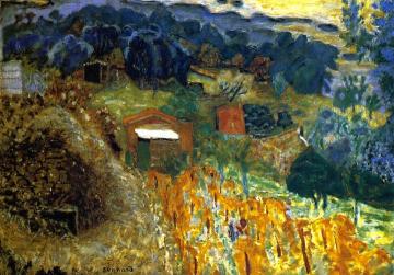 Cottages At Cannet Artwork by Pierre Bonnard