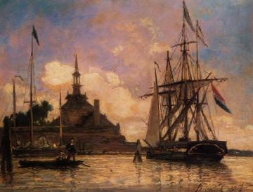 The Port of Rotterdam Artwork by Johan Berthold Jongkind