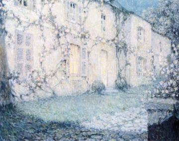 Roses in the Moonlight Artwork by Henri Le Sidaner