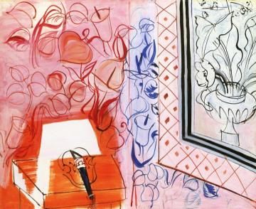 Music and Pink Violin Artwork by Raoul Dufy