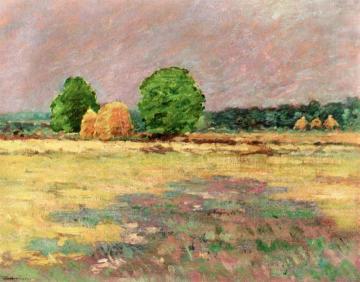 Grain Field, N. J. Artwork by Theodore Robinson