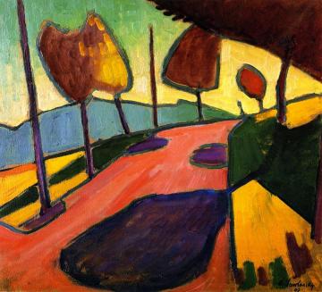 Murnau Landscape Artwork by Alexej Jawlensky