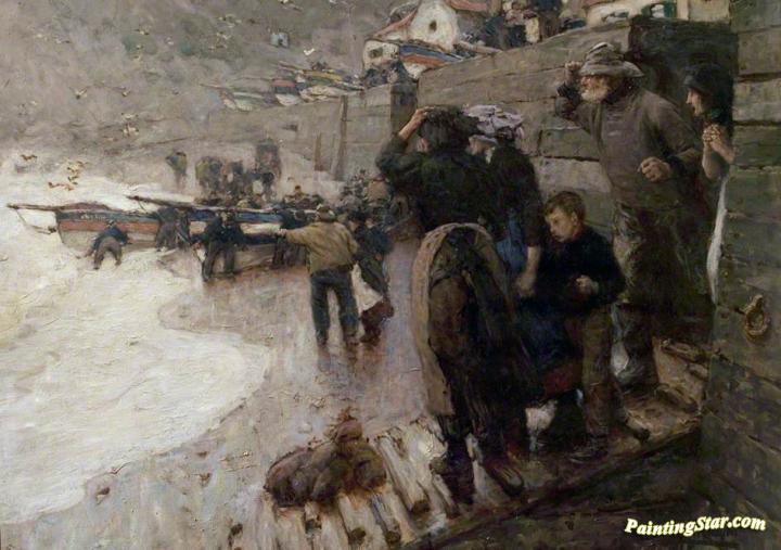 The Last Coble Artwork by Harold Knight