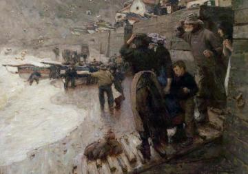 The Last Coble Artwork by Harold Knight