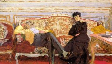 M. and Mme Feydeau on a Sofa Artwork by Edouard Vuillard