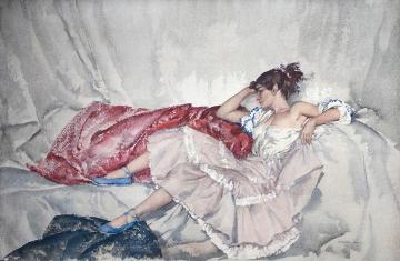 Girl From Orio Artwork by Sir William Russell Flint