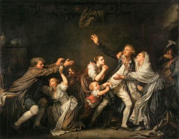 The Father's Curse: The Ungrateful Son Artwork by Jean-Baptiste Greuze