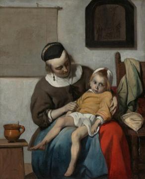 The Sick Child Artwork by Gabriel Metsu