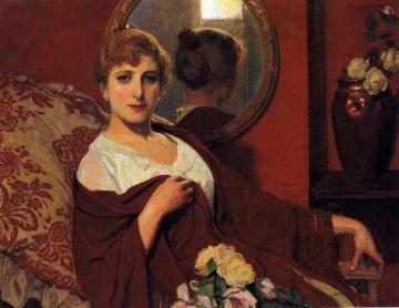 Mujer con espejo Artwork by Anselmo miguel nieto