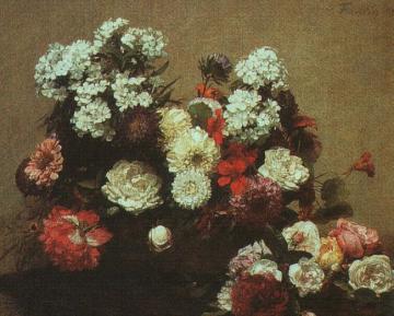 Still Life with Flowers Artwork by Henri Fantin-Latour