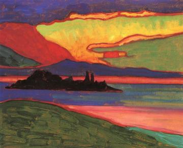 Sunset Over Staffelsee Artwork by Gabriele Münter