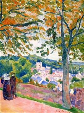 View of Pont-Aven Artwork by Émile Bernard