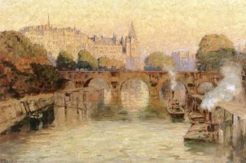 Île de la Cité, Paris Artwork by Anna Mary Richards Brewster