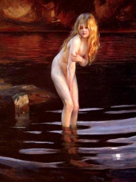 The Bather Artwork by Paul Emile Chabas