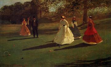 Croquet Players Artwork by Winslow Homer