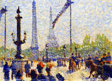 The Place de la Concorde Artwork by Louis Hayet