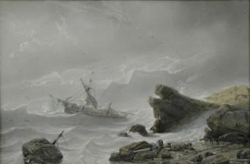 Shipwreck off the Coast Artwork by Andreas Achenbach
