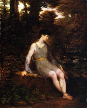 Italian Shepherd Boy Artwork by Washington Allston