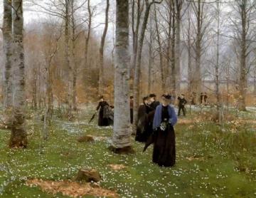 A Spring Day Artwork by Hans Andersen Brendekilde