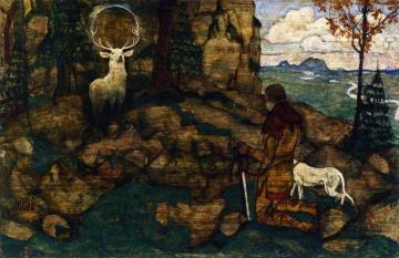 The Vision of St. Hubert Artwork by Egon Schiele
