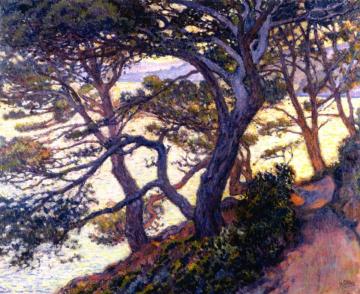 Pines at Pointe Layet Artwork by Theo van Rysselberghe