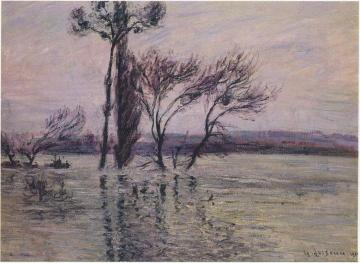 Point Ile submerged Artwork by Gustave Loiseau