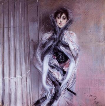 Portrait of Emiliana Concha de Ossa Artwork by Giovanni Boldini