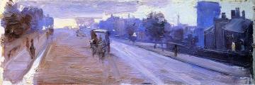 Hoddle Street, 10 P.m. Artwork by Sir Arthur Streeton