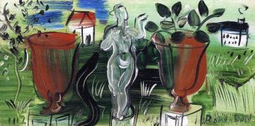 A Statue with Two Vases Artwork by Raoul Dufy