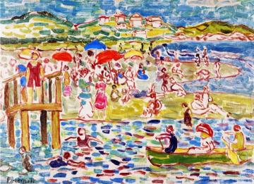 Bathers Artwork by Maurice Prendergast