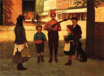 The Banjo Player Artwork by Samuel S. Carr