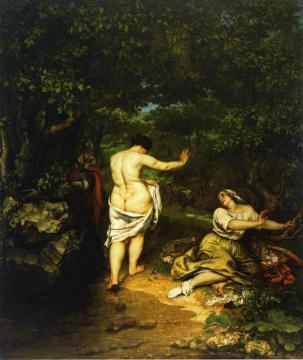 The Bathers Artwork by Gustave Courbet